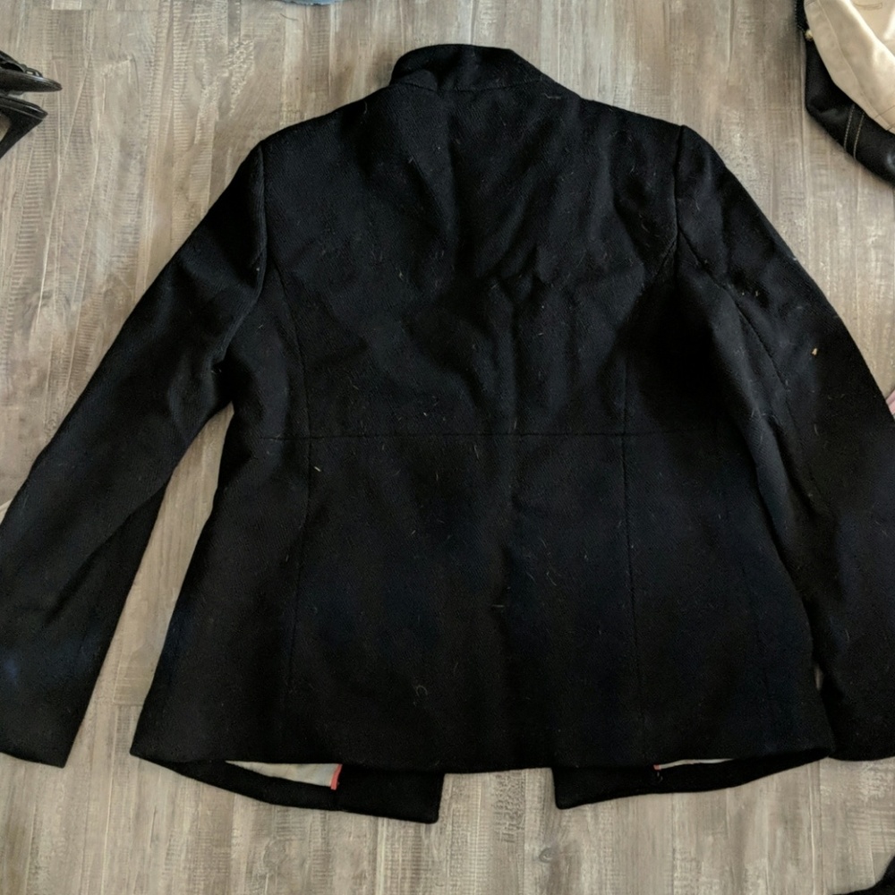 Black Wool Jacket - image 2